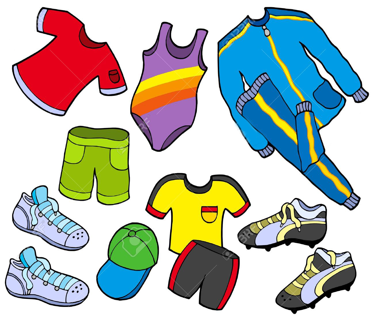 Спортивная одежда рисунок
